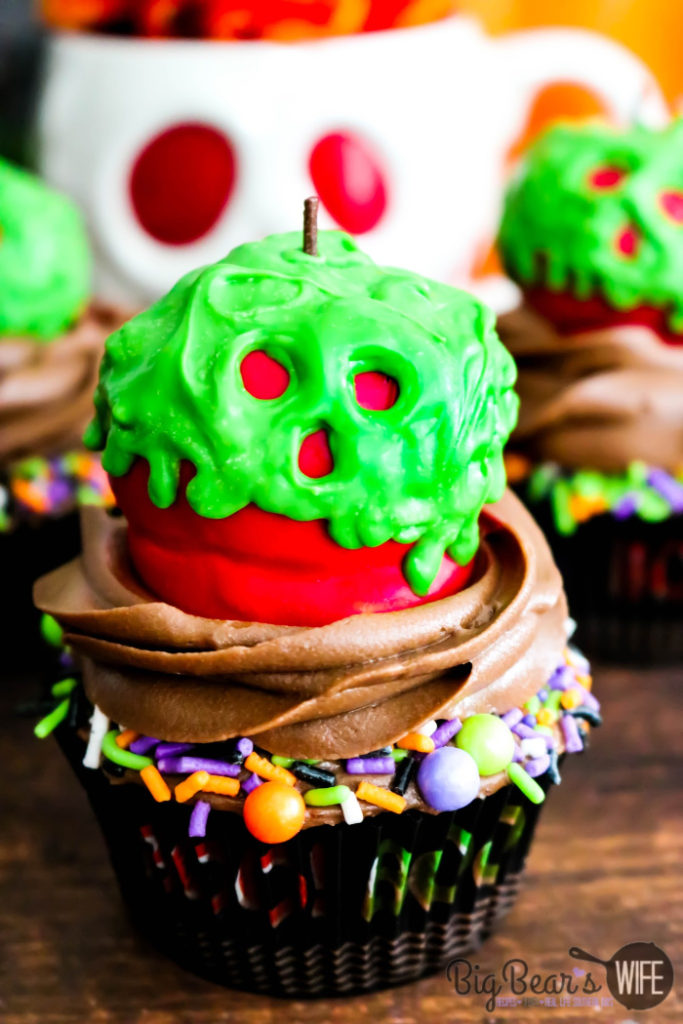 Poison Apple Cupcakes