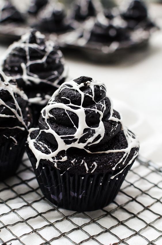 Spider Web Cupcake