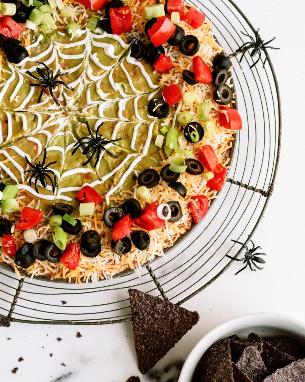 Spooky Halloween 7-Layer Dip