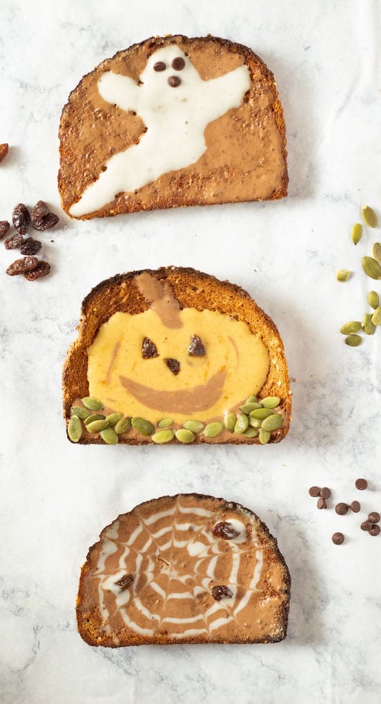 Spooky Pumpkin Toast by Forager Project