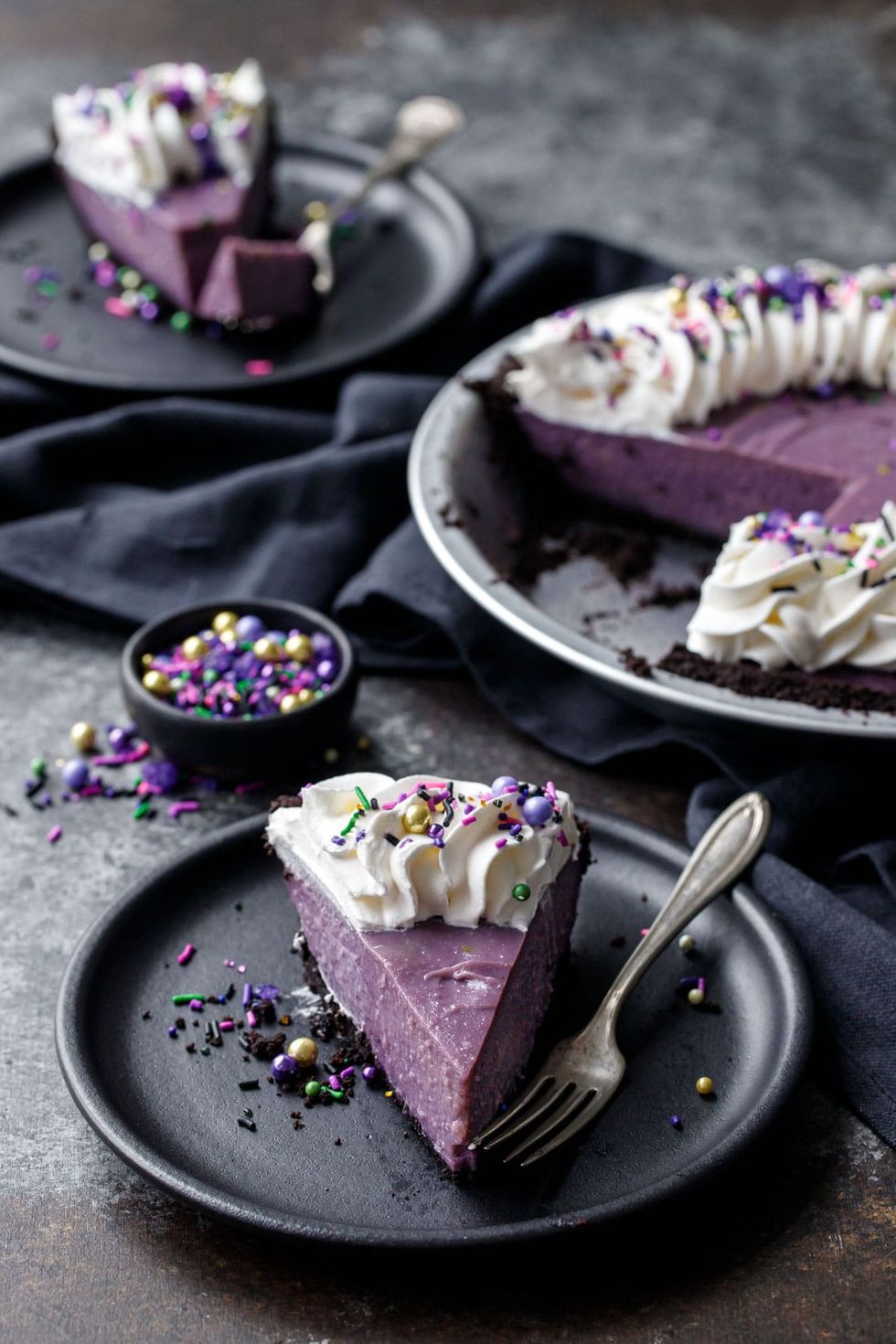 Ube and Coconut Cream Pie