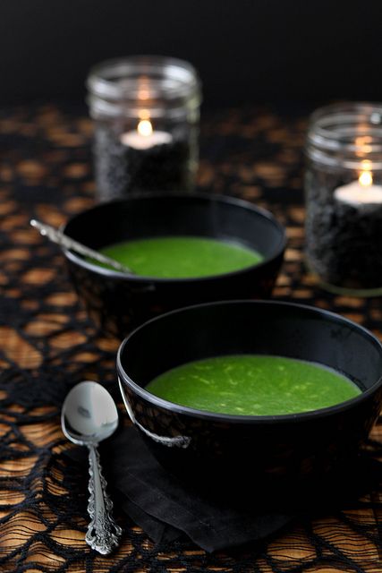 Witches Brew Cheesy Spinach Soup