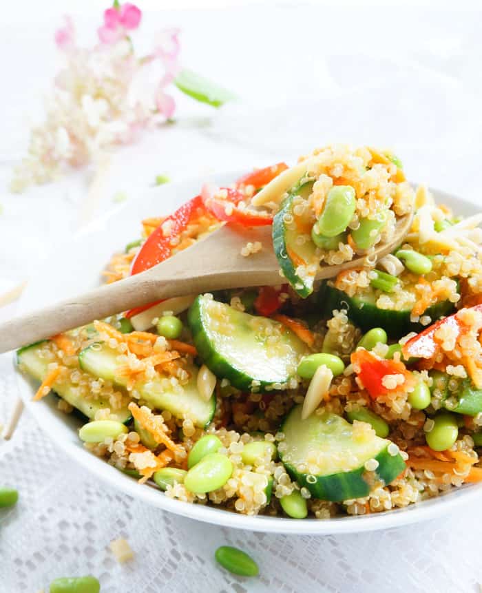 Asian Quinoa Edamame Salad