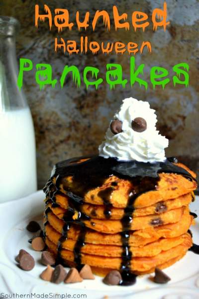Haunted Halloween Pancakes