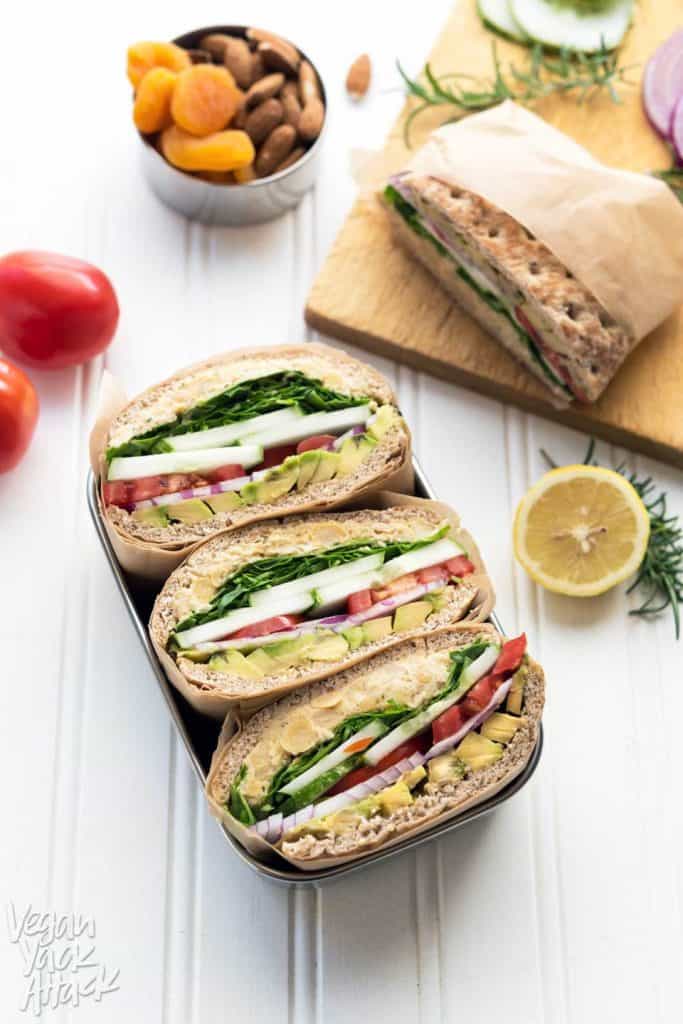 Rosemary Chickpea Salad Sandwich