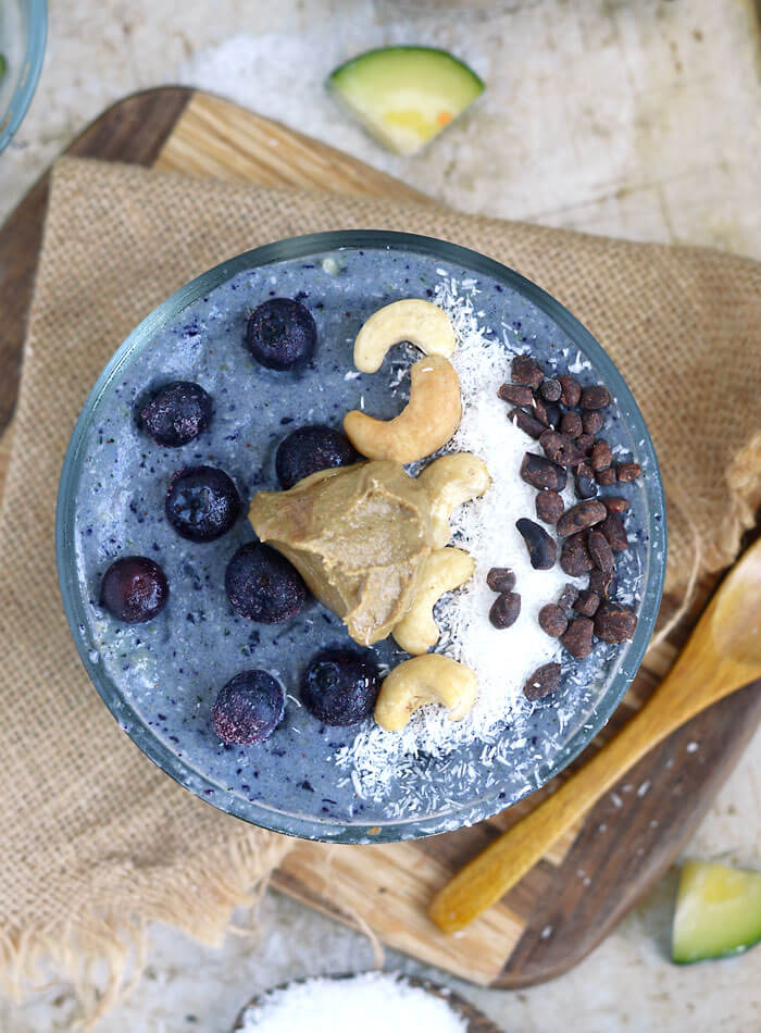 Blueberry Cauliflower Smoothie Bowl