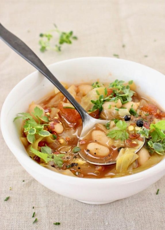 Cabbage and White Bean Soup