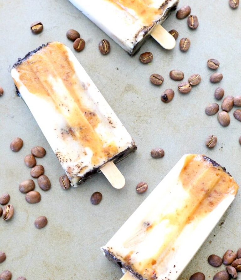 Caramel Coffee Popsicles