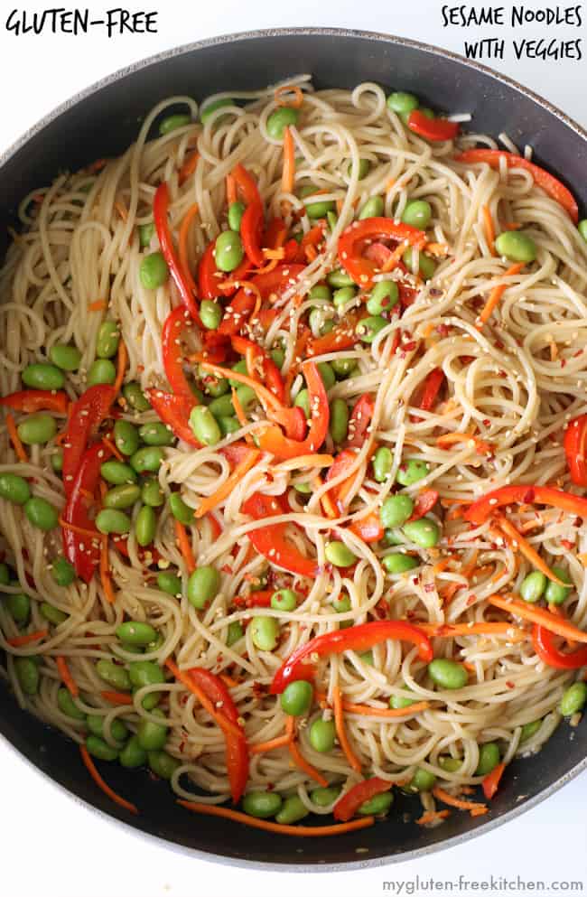 Gluten-Free Sesame Noodles with Vegetables