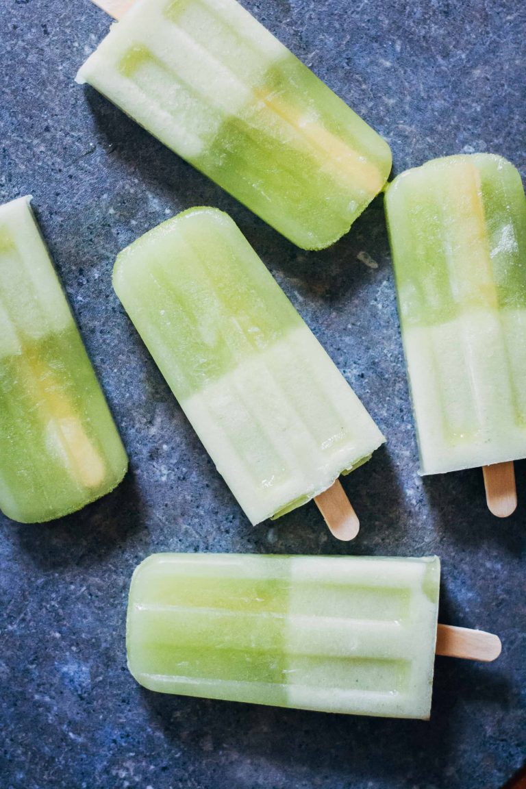 Honeydew Green Tea Popsicles