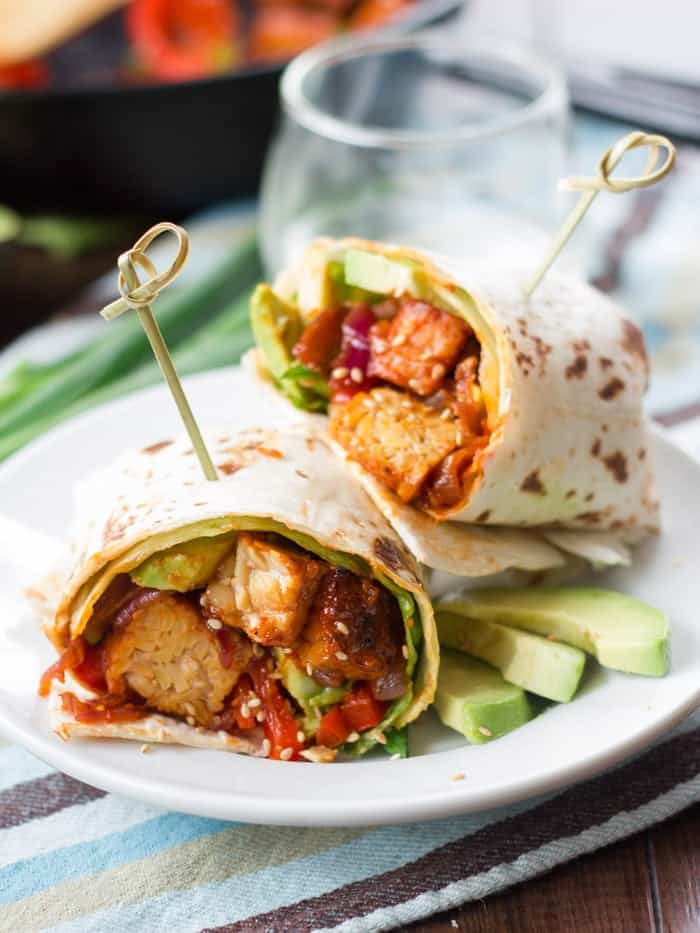 Korean Barbecue Tempeh Wraps