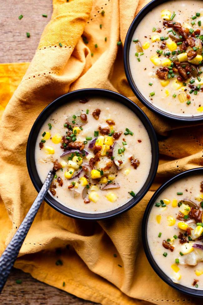 Little Potato and Corn Chowder (Instant Pot)