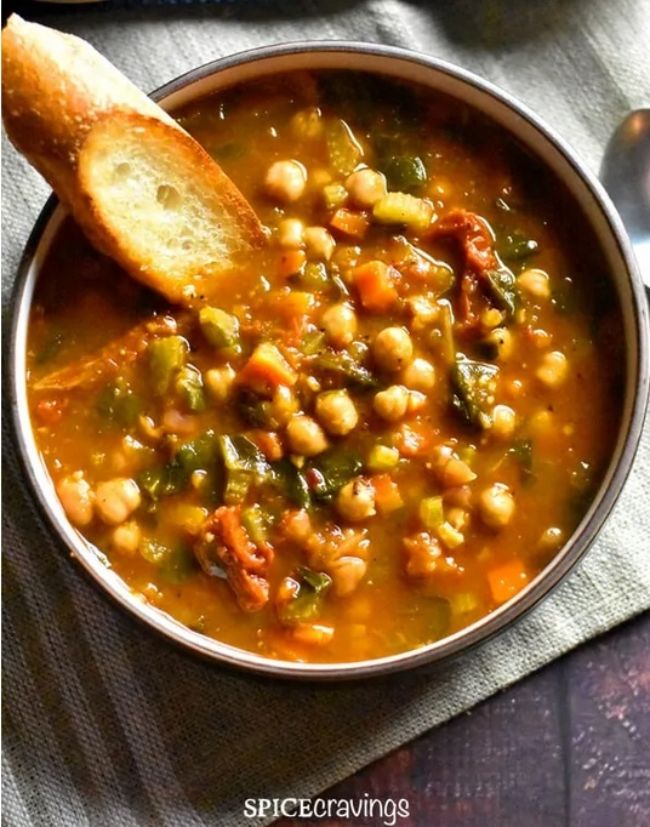 Moroccan Chickpea Soup (Instant Pot)