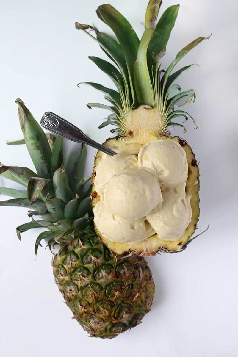 Pineapple Banana Ice Cream