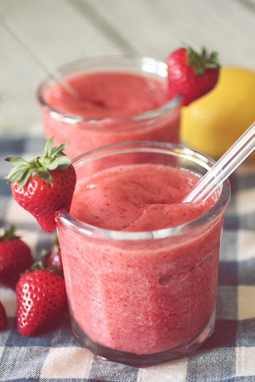 Sparkling Strawberry Slushie