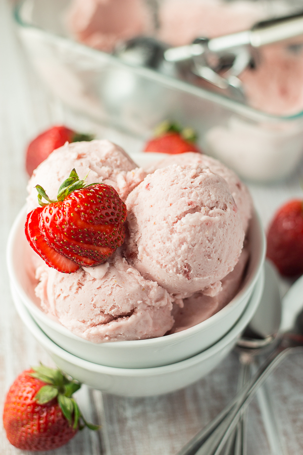 Strawberry Coconut Ice Cream 