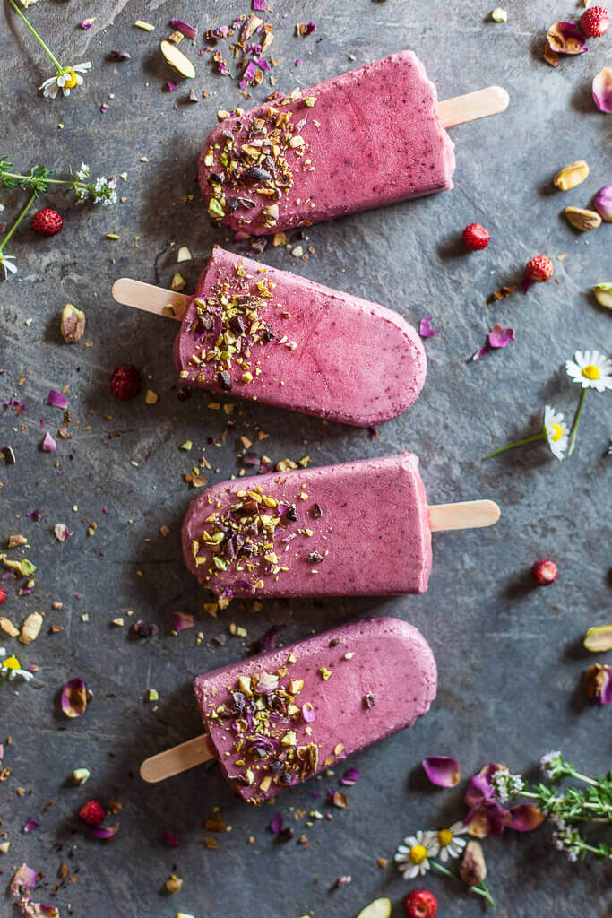 Strawberry Coconut Milk Popsicles