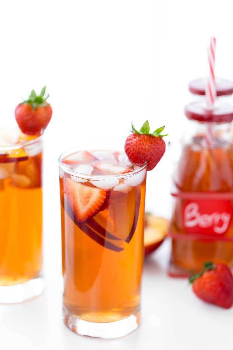 Strawberry Peach Iced Tea