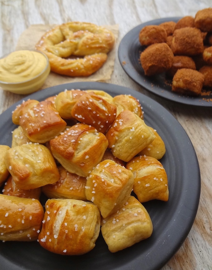 Sweet & Salty, Vegan Soft Pretzel Bites