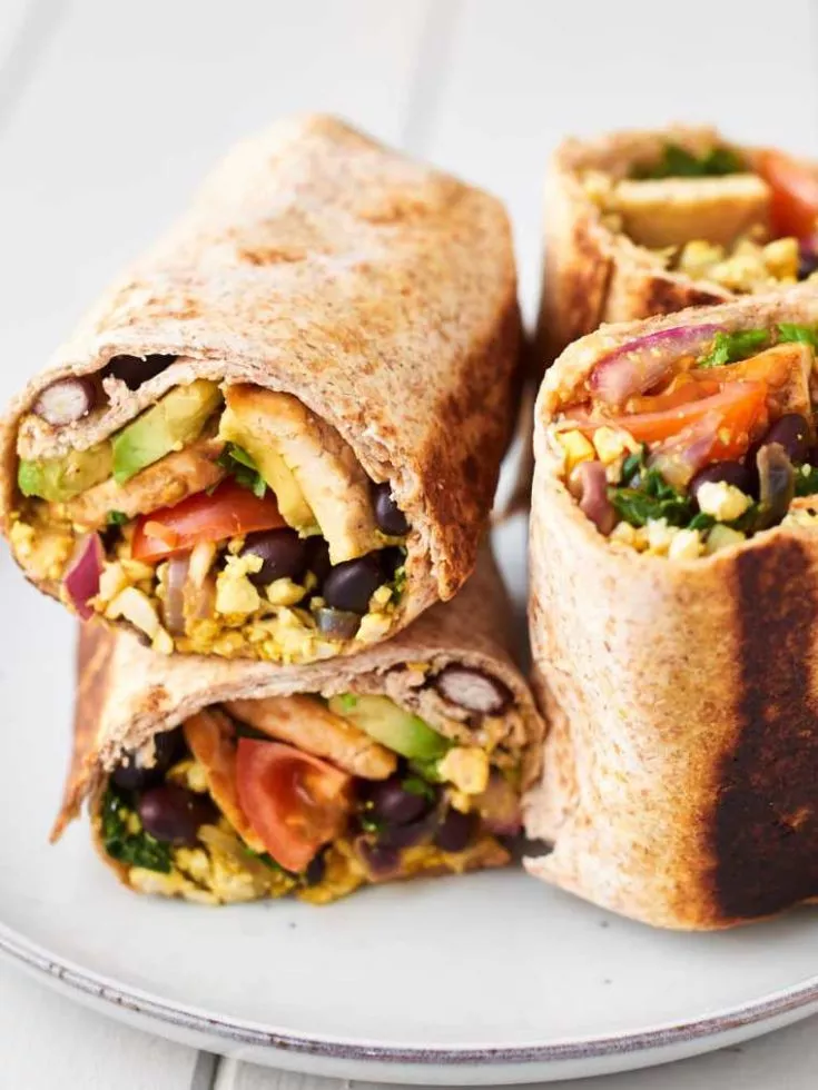 Tofu Breakfast Burritos