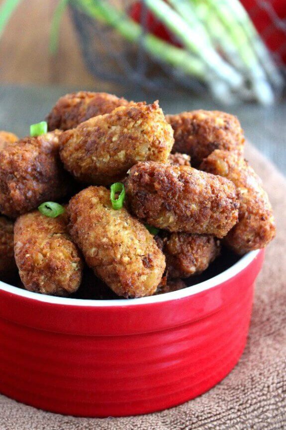 Vegan Chickpea Cauliflower Tots