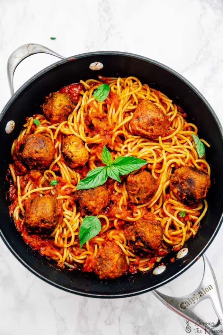 Vegan Spaghetti and Meatballs