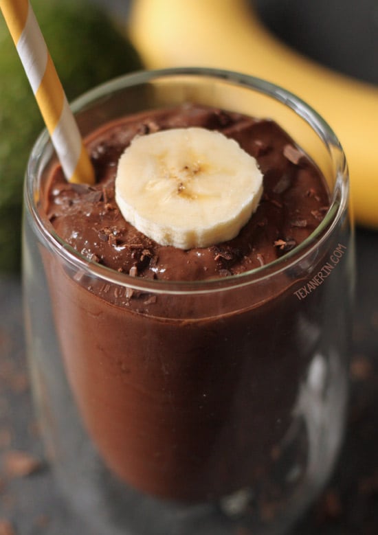 chocolate avocado smoothie